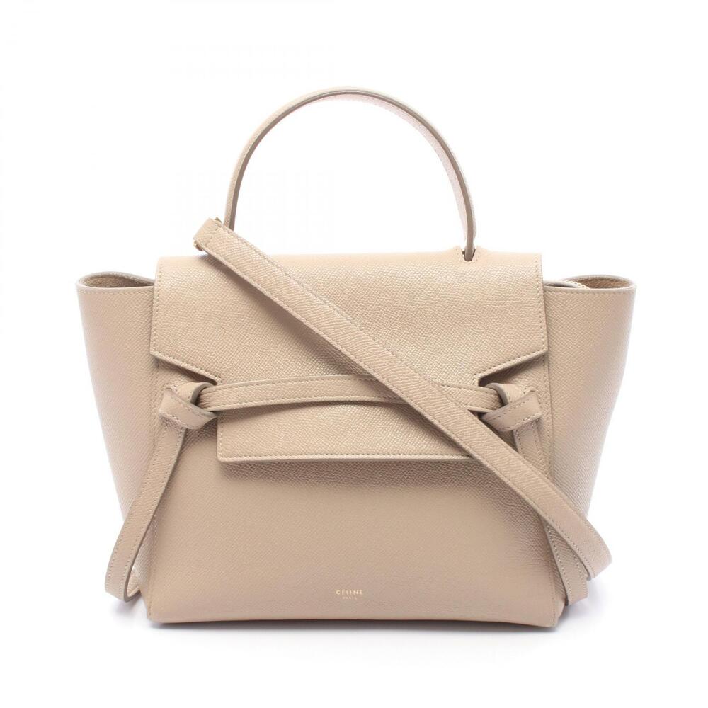 Celine BELT BAG Handbag Leather Beige